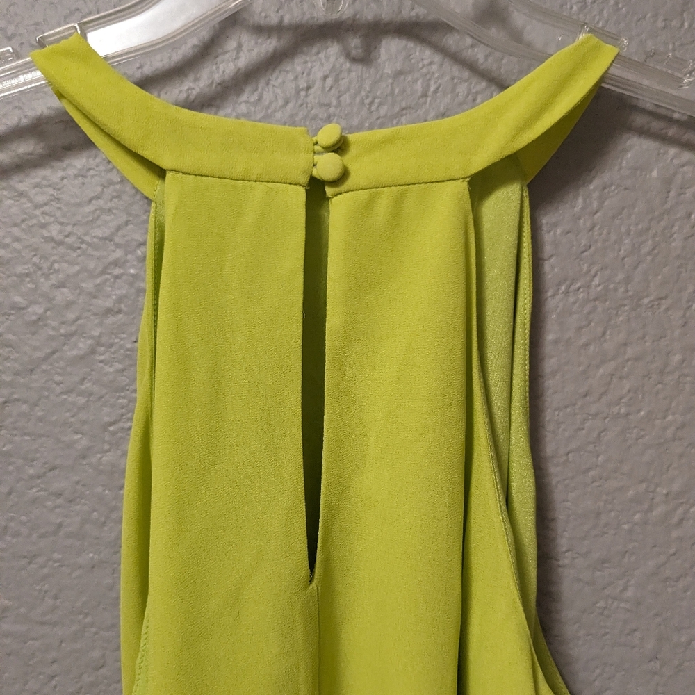 NEW Naked Zebra Lt. Lime Green Sleeveless Halter Neck Sz. S NWT - Picture 8 of 12